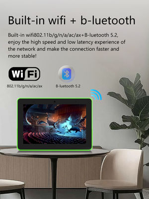 Tableta Android de 8 pulgadas montada en la pared con toque capacitivo de 10 puntos, PoE y NFC para la reserva de salas de reuniones