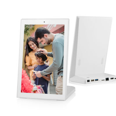 Quiosco de negocios de 8 pulgadas en forma de L con pantalla táctil Android tablet PC Servicio al cliente Comentarios para hotel restaurante