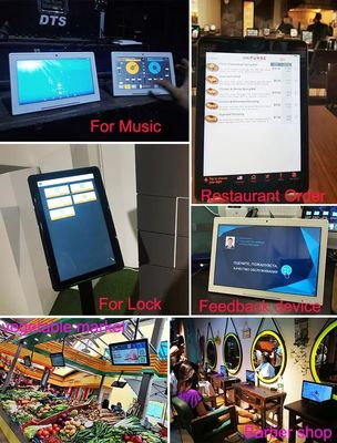 Quiosco de negocios de 8 pulgadas en forma de L con pantalla táctil Android tablet PC Servicio al cliente Comentarios para hotel restaurante