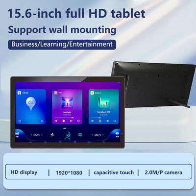 Tableta PC con montaje en pared de 15.6 pulgadas, 1080p IPS, Win 10, POE, NFC, RJ45, Wi-Fi, pantalla táctil, para publicidad comercial