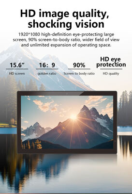 Tableta PC con montaje en pared de 15.6 pulgadas, 1080p IPS, Win 10, POE, NFC, RJ45, Wi-Fi, pantalla táctil, para publicidad comercial