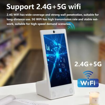 Escritorio tipo L 15.6 pulgadas 1920x1080 android 15 tablet pc Wi-Fi NFC Pantalla táctil capacitiva 10000mah Octa Core para pedidos de comida rápida con altavoz