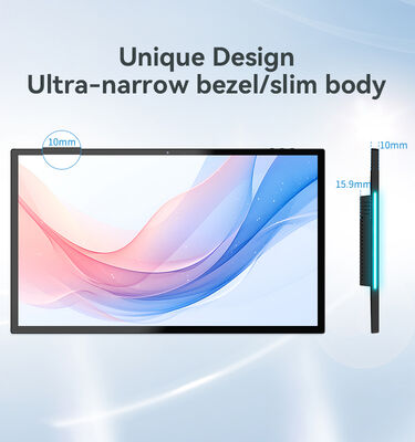 15.6 pulgadas tablet Android PC Rk3566 cuádruple núcleo Rockchip pantalla táctil de pared montada LED luz de barra de pantalla para sala de conferencias