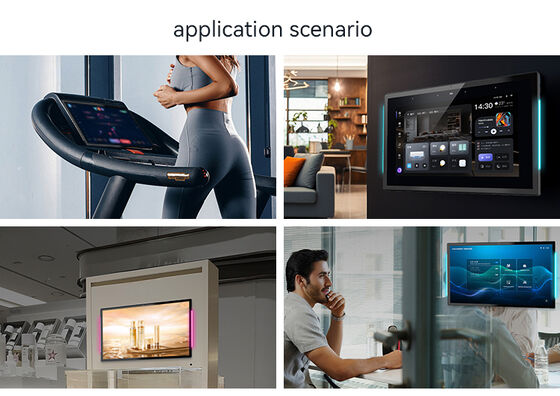 15.6 pulgadas tablet Android PC Rk3566 cuádruple núcleo Rockchip pantalla táctil de pared montada LED luz de barra de pantalla para sala de conferencias