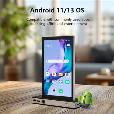 10.1 pulgadas de pantalla doble de escritorio Android todo en una pantalla táctil 4G tableta PC Wi-Fi POE energía restaurante Othering kisok