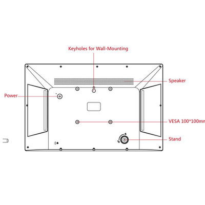 17.3 pulgadas RK3399 Tableta Android montada en la pared con soporte POE y pantalla táctil Full HD
