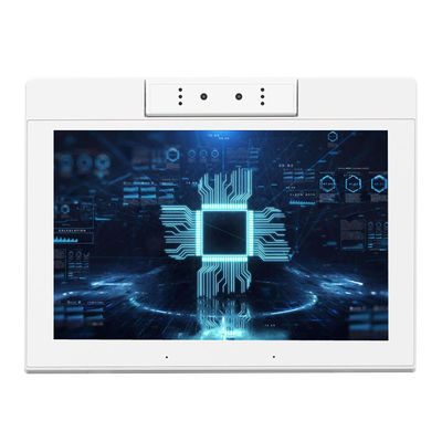 10.1 pulgadas en forma de L RK3566 POE NFC Android 11 Tablet PC de escritorio Tablet de pedido de restaurante blanco con cámara doble