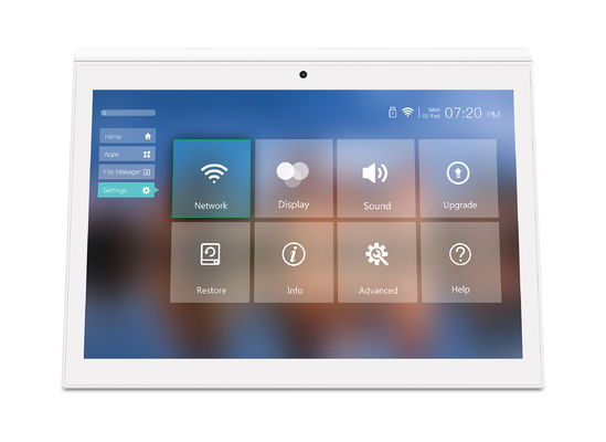 Tablet Android de 10 pulgadas con pantalla doble RK3288 PC de escritorio de publicidad de POE