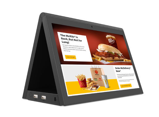 Tablet Android de 10 pulgadas con pantalla doble RK3288 PC de escritorio de publicidad de POE