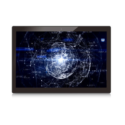 24 pulgadas de pantalla IPS Android Tablet PC con 10 puntos de toque capacitivo y soporte RJ45 Ethernet para uso montado en pared