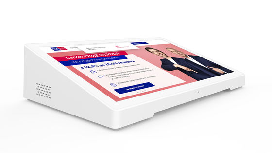Smart Interactive Terminal Tablet Android todo en uno con 250 cd/m2 de brillo, Cuad-core Cortex A17 y 10 puntos de toque capacitivo