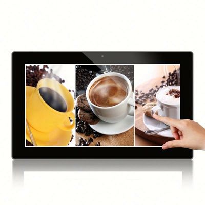Tablet Android todo en uno RJ45 PoE de 24 pulgadas con brillo de 350 cd/m² para uso en interiores