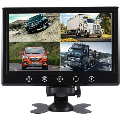 Monitor LCD HD de 9 pulgadas para coche con 4 entradas de vídeo, ideal para autobuses y camiones