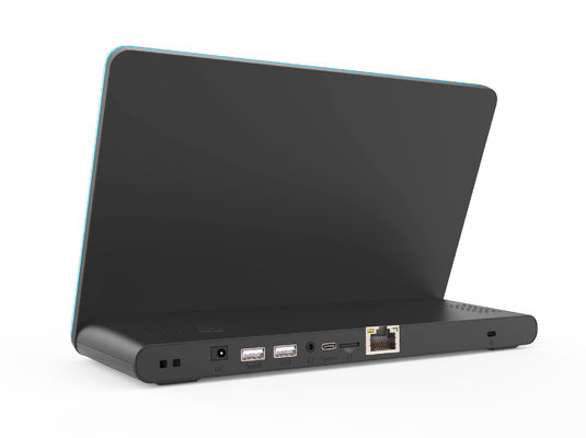 PC todo en uno con pantalla táctil Android 8.1 de 10.1 pulgadas con barra de luz LED y procesador Quad Core Cortex A7