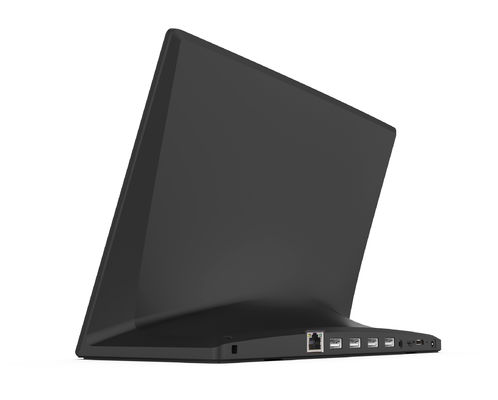 Tableta Android Todo en Uno en forma de L de 13.3" FHD IPS LCD wifi Rockchip de cuatro núcleos Pantalla táctil para pedidos en restaurantes, terminal de punto de venta (TPV)