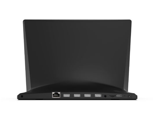 Tableta Android Todo en Uno en forma de L de 13.3" FHD IPS LCD wifi Rockchip de cuatro núcleos Pantalla táctil para pedidos en restaurantes, terminal de punto de venta (TPV)