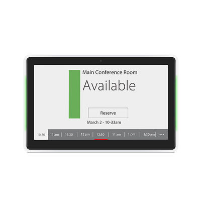 Tableta Android de 10.1 pulgadas montada en la pared PC POE NFC con pantalla táctil de conferencias con luz de ambos lados