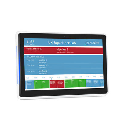 Tableta Android de 10.1 pulgadas montada en la pared PC POE NFC con pantalla táctil de conferencias con luz de ambos lados