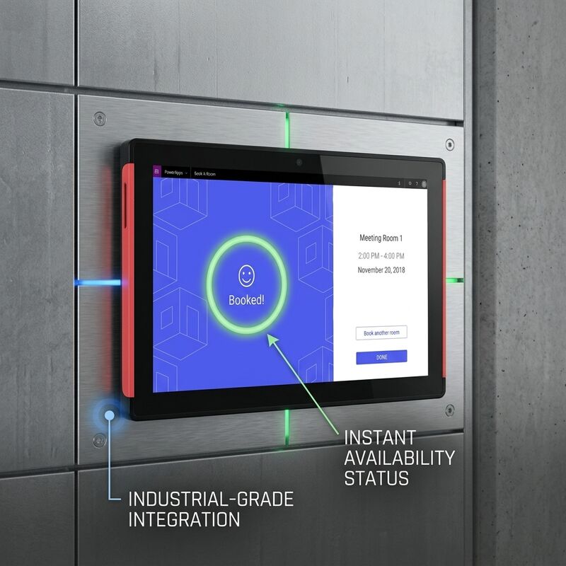15.6 pulgadas RK3566 Tableta de sala de conferencias con POE Power y iluminación de doble cara