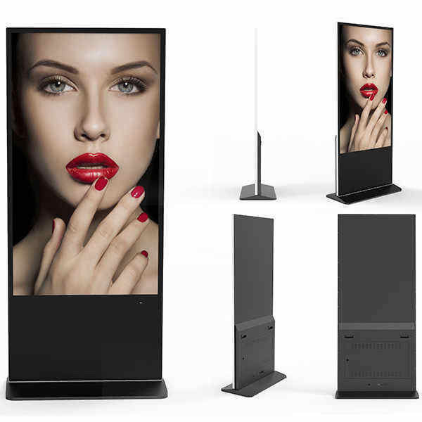 Máquina de publicidad interactiva multi-touch de 32 pulgadas con pantalla HD 1080P / 4K y soporte para sistemas Android / Win
