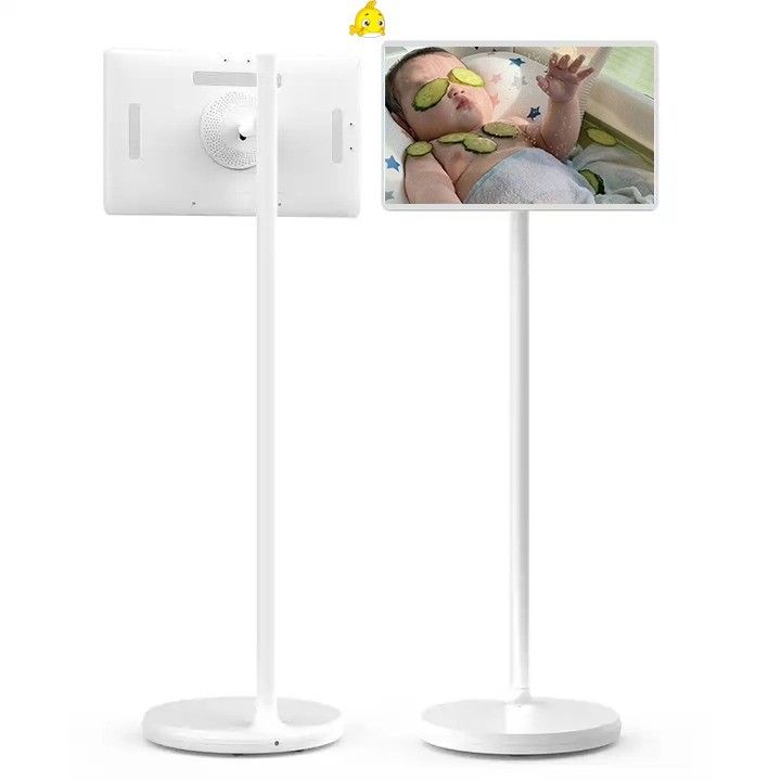 Televisión móvil vertical de 27 pulgadas ajustable para el suelo Smart Stand By Me TV