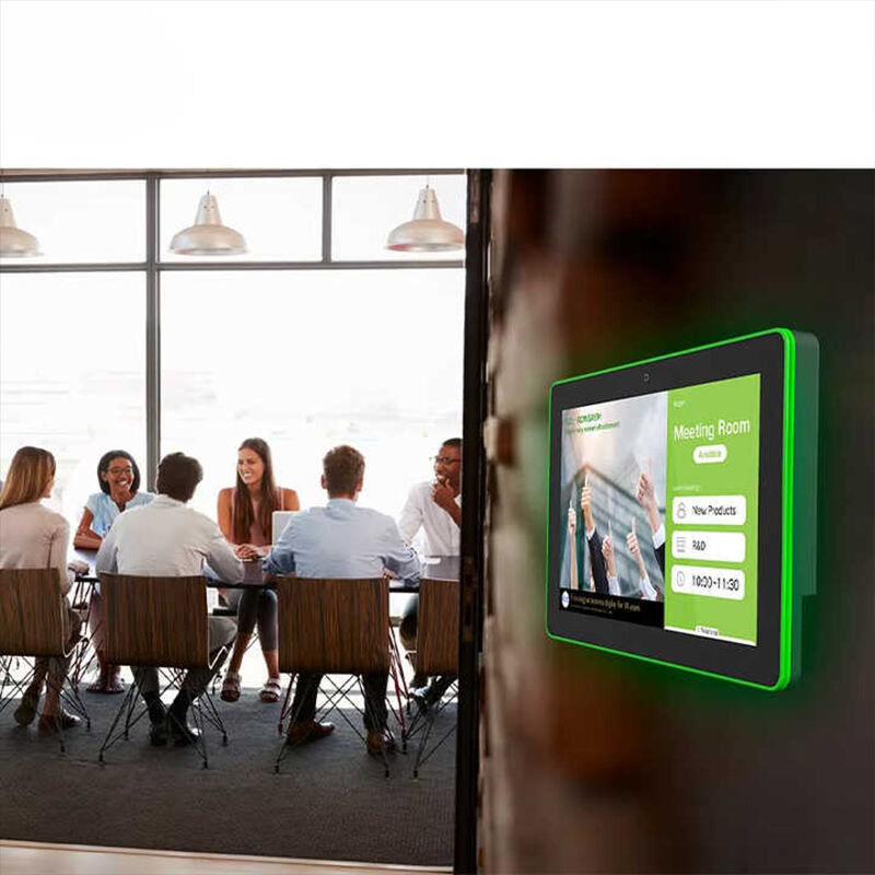 10Tablet de hogar inteligente de 1 pulgada con CPU RK3566 y barra de luz LED de cuatro lados - pantalla de control Android montada en la pared