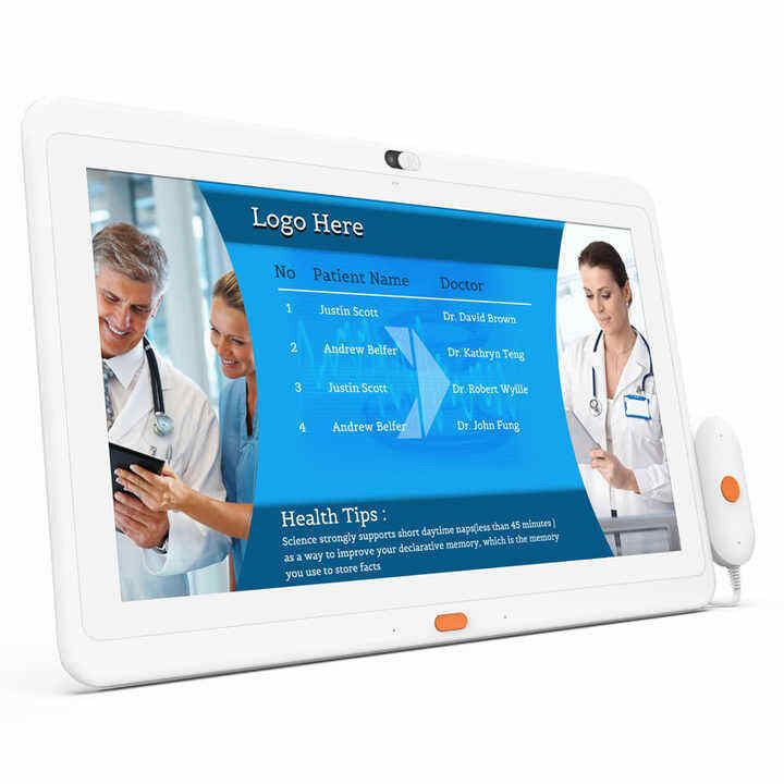 Hospital Tablet de atención médica de 15,6 pulgadas Android todo en uno Tabletas de grado de la industria médica con cámara de manejo de llamadas