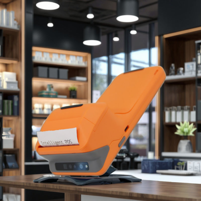 Android 11 Terminal POS portátil de 5,45 pulgadas con impresora térmica de 58 mm Conectividad USB NFC WiFi y memoria de 32 GB / 64 GB Mejor