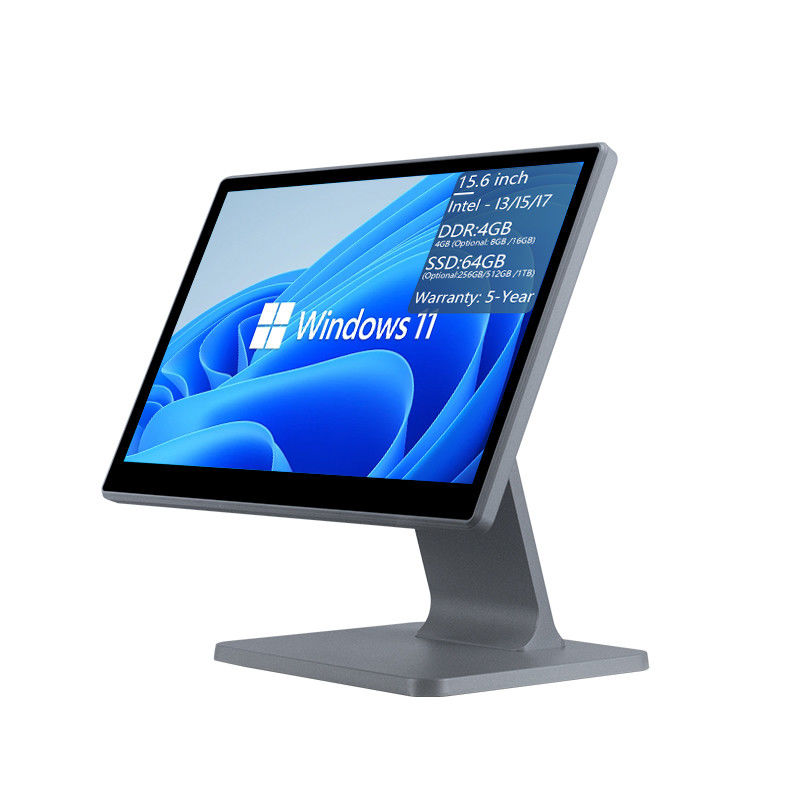 4 GB de memoria DDR3 15.6 pulgadas Terminal POS de punto de venta para restaurante Todo en un solo toque Máquina POS Windows Sistemas POS