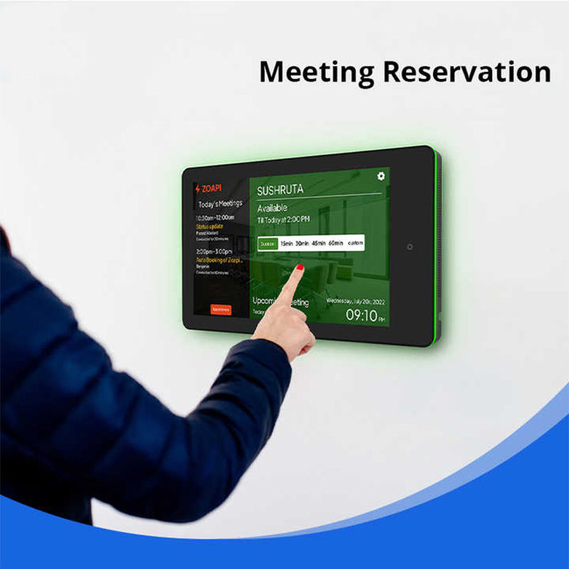 10.1 pulgadas RK3288 Android Tableta de sala de reuniones con POE NFC y LED Light Bar