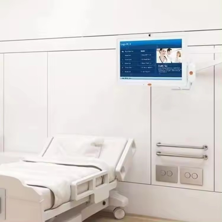 Montaje en pared tableta Android de 10.1 pulgadas para atención médica, wifi, POE, 4G LTE, cámara, llamada, sistema de llamada a enfermeras para hospitales y clínicas