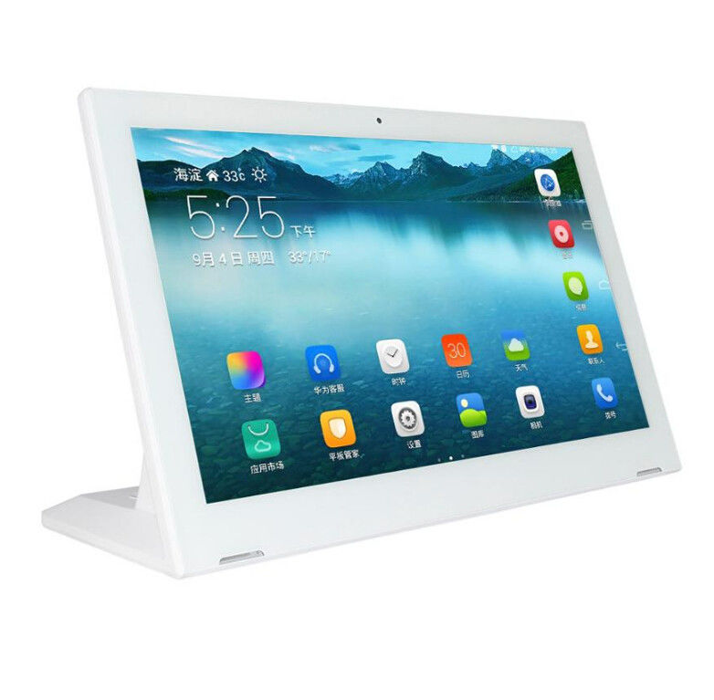 Tableta de venta al por menor NFC SEO de 15,6 pulgadas Rockchip en forma de L Android 11 para menú de restaurante