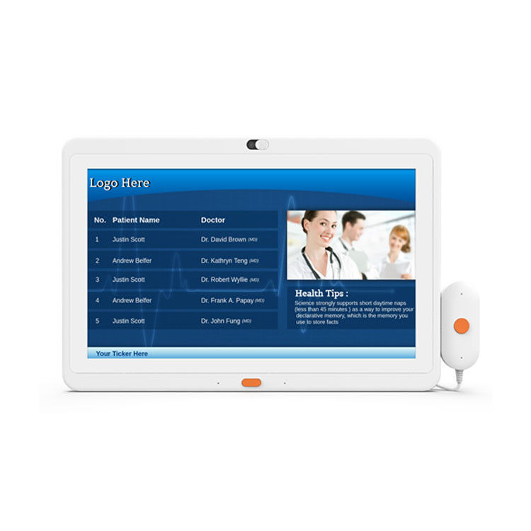 Tableta Android de 10 pulgadas con cámara de 5MP con manija de llamada para uso médico e industrial