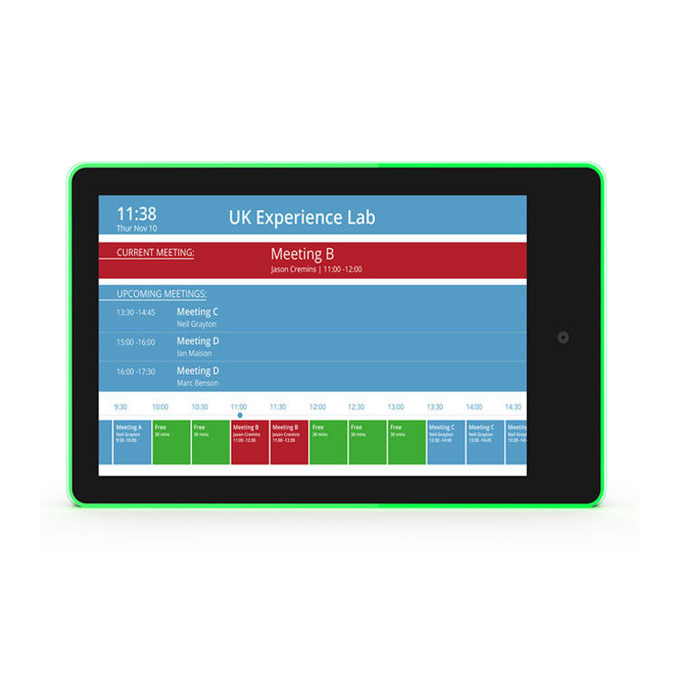 10Sala de conferencias de 1 pulgada Tablet Android RK3399 NFC POE Ordenador de sala de reuniones Tablet PC con luz LED
