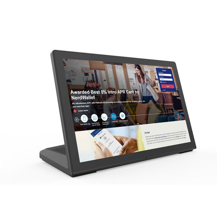 Tableta Android en forma de L de 8 pulgadas con pantalla táctil IPS y Quad Core RK3288 para uso comercial montado en la pared