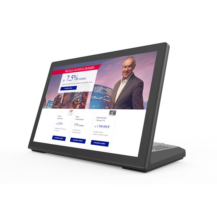Tableta Android de 10 pulgadas en forma de L para escritorio, 1080p, con PoE y HDMI para uso comercial