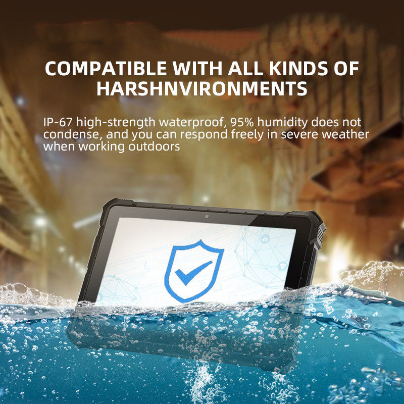 PC de tableta biométrica robusta IP68 de 8 pulgadas con reconocimiento de huellas dactilares y rostro