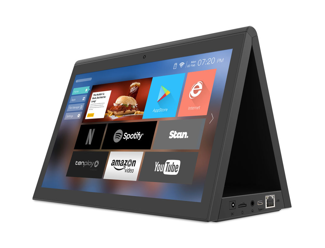 Tableta Android RK3288 Quad Core de 10 pulgadas con doble pantalla para uso industrial y comercial